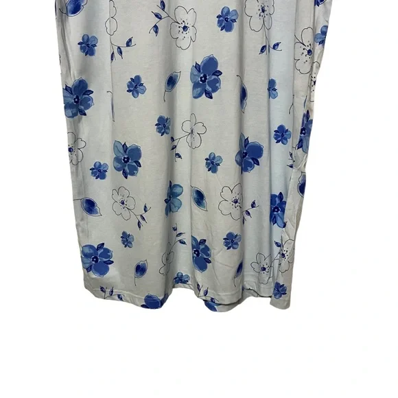 Vintage Night Gown Just my Size Long Night Gown Oversized Shirt Blue - Picture 4 of 15